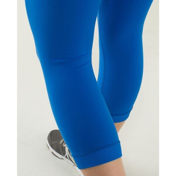 Lululemon Roll Out Crop Legging Baroque Blue Size 6 - Picture 12 of 13